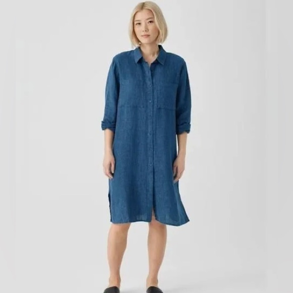Eileen Fisher Organic Linen Shirt dress